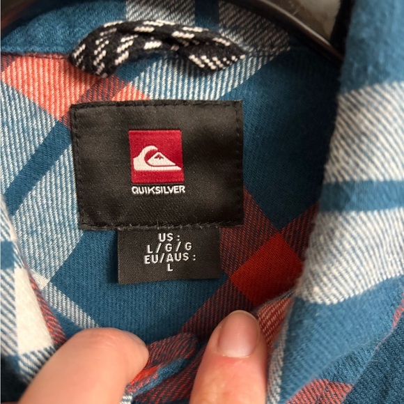 Men's Blue and Red Plaid Shirt small - Picture 3 of 5